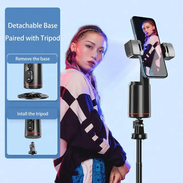 Trépied mobile de selfie de rotation 360 Q 02