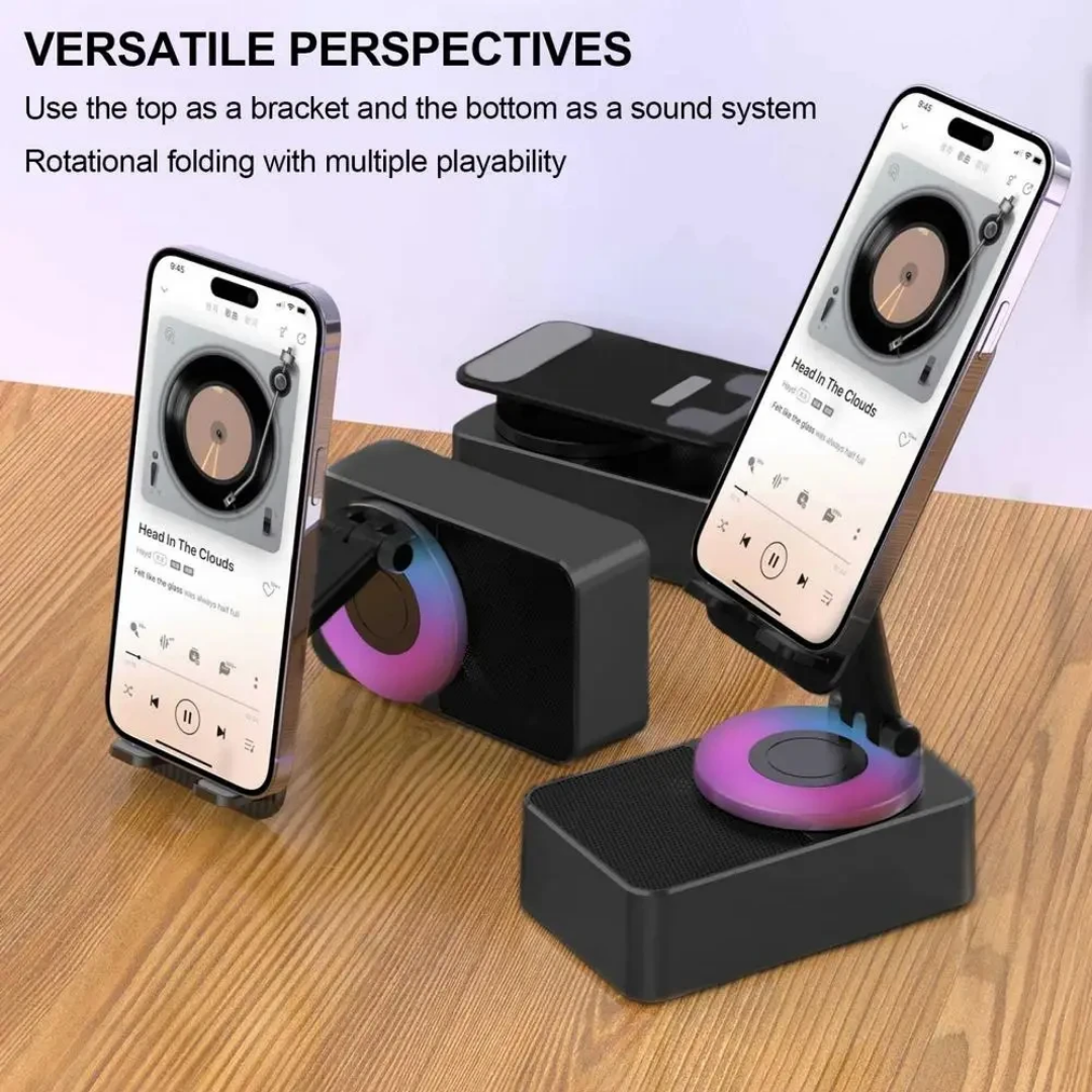 Support Téléphone Multifonction avec Haut-Parleur 