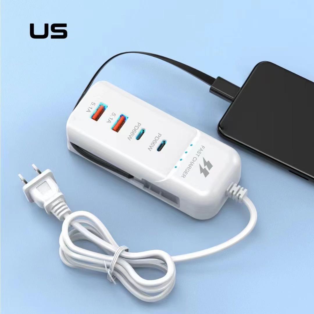 Chargeur rapide de 66W multiport