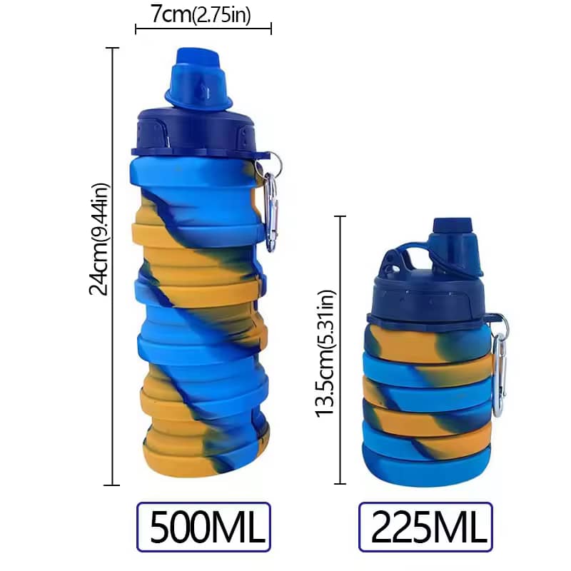 Gourde de Sport Pliable et Portable 